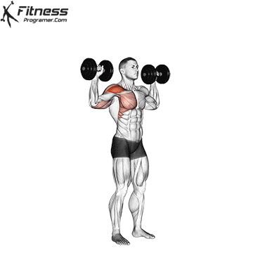 Alternating One-Arm Dumbbell Shoulder Press