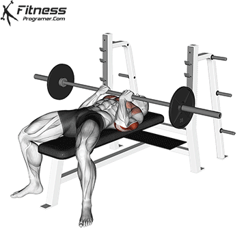 Barbell Reverse Close-Grip Bench Press