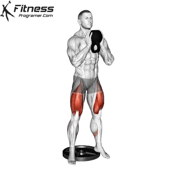 Heel Elevated Goblet Squat