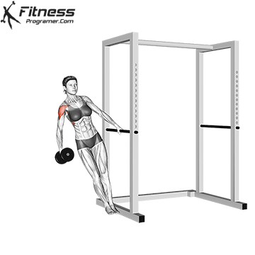 Leaning Single-Arm Dumbbell Lateral Raise