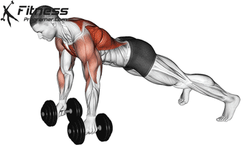 Push-Up To Renegade Row
