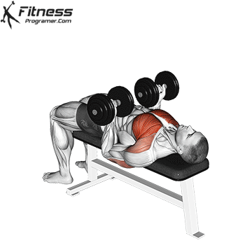 Reverse-Grip Dumbbell Bench Press