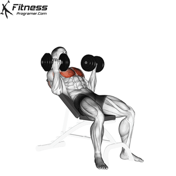 Reverse-Grip Incline Dumbbell Press