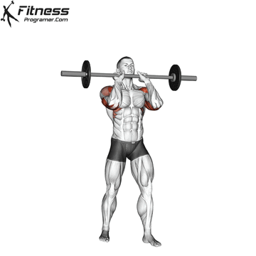 Standing Barbell Close-Grip Military Press